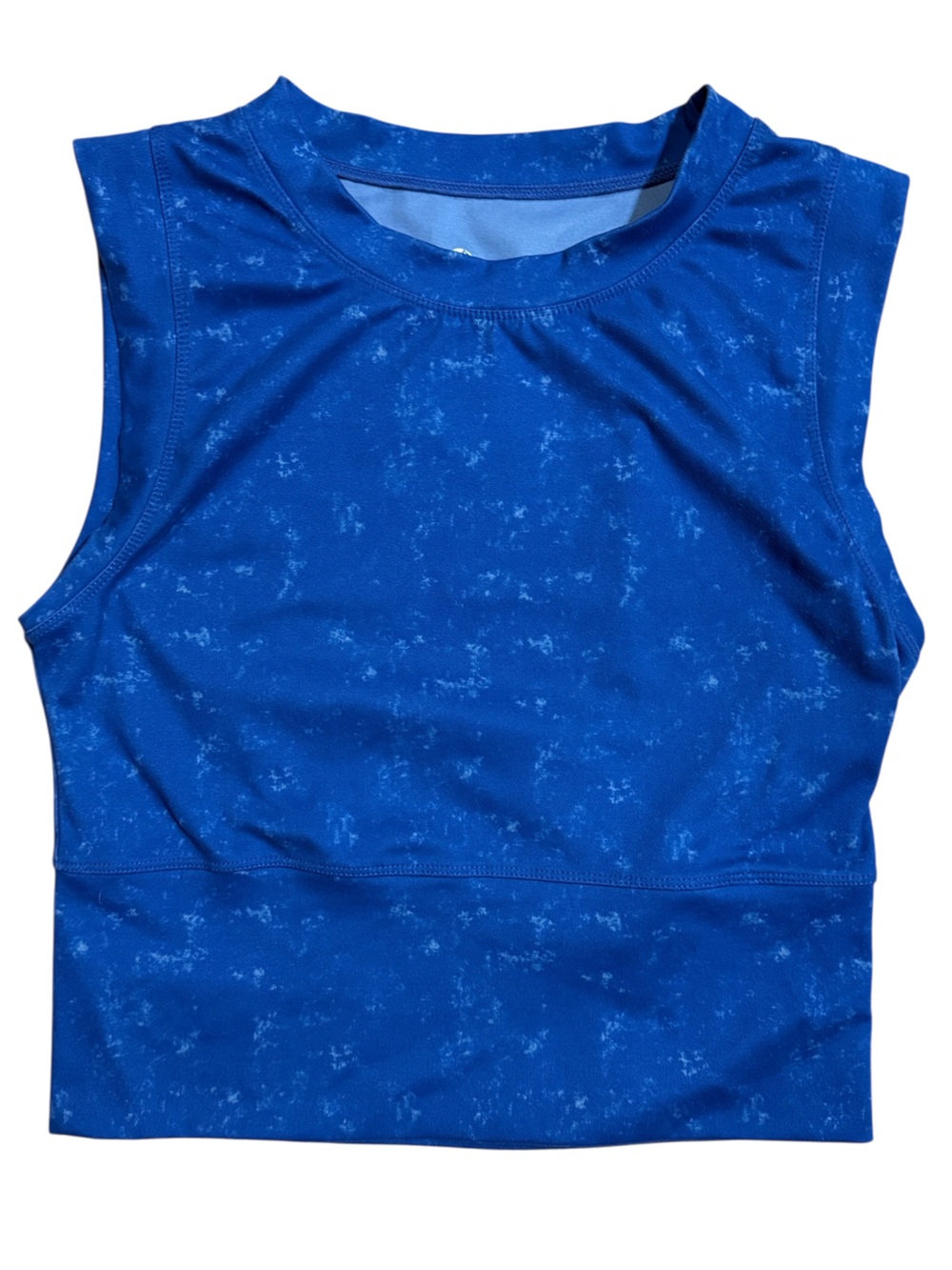 LegEnd Medium Cropped Performance Sports Bra Tank in Electric Blue